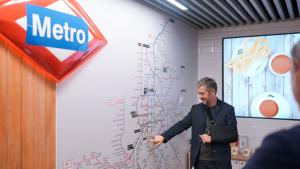 García Martín participa en el acto de conmemoración del centenario de la estación de Metro Ópera El consejero Miguel Ángel García Martín en el acto de conmemoración del centenario de la estación de Metro Ópera