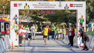 Llegada primer clasificado carrera