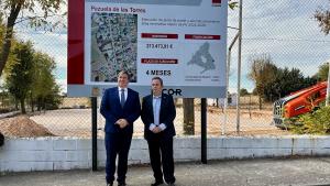 El viceconsejero José Antonio Sánchez durante su visita en Pezuela de las Torres