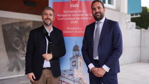 El consejero Miguel Ángel García Martín durante la clausura de las jornadas de la Abogacía General