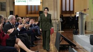 Díaz Ayuso participa en la presentación del índice de empresas líderes en crecimiento CEPYME 500 2025 La presidenta Isabel Díaz Ayuso durante la presentación del índice de empresas líderes en crecimiento CEPYME 500 2025