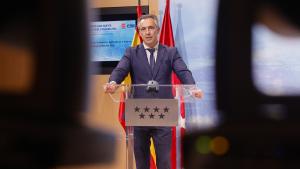 El consejero Carlos Novillo durante la jornada