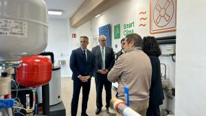 El consejero Carlos Novillo en el Campus de Innovación y Formación de San Agustín del Guadalix