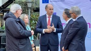 El consejero Miguel López-Valverde durante el European Digital Health Summit