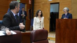 La presidenta Isabel Díaz Ayuso en la Sesión de Control