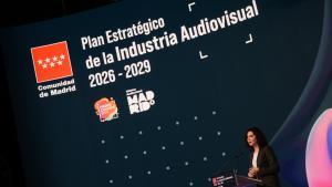 Díaz Ayuso presenta el Plan Estratégico de la Industria Audiovisual La presidenta Isabel Díaz Ayuso durante la presentación del plan