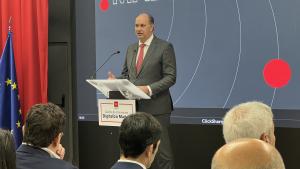 El consejero Miguel López Valverde durante el evento