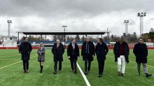 El consejero Mariano de Paco Serrano durante la visita a las instalaciones