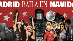 cartel de la campaña Madrid baila en Navidad