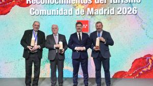 La Comunidad de Madrid entrega sus primeros Reconocimientos Turísticos en FITUR 2026 El consejero De Paco Serrano