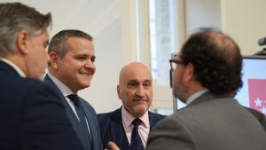 El consejero Jorge Rodrigo durante la firma del convenio de colaboración