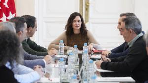 La presidenta Isabel Díaz Ayuso y las organizaciones agrarias regionales