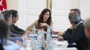 La presidenta Isabel Díaz Ayuso y las organizaciones agrarias regionales