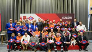Rodrigo entrega los reconocimientos de la XII edición de Héroes de Metro El consejero Jorge Rodrigo durante la entrega de los reconocimientos