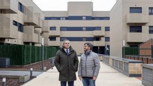 El consejero Jorge Rodrigo durante su visita a las obras