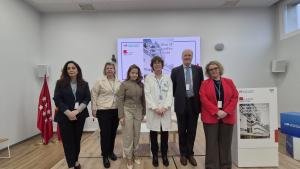 La consejera Fátima Matute durante la reunión