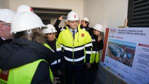 El consejero Jorge Rodrigo durante su visita a las obras