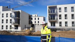 El consejero Jorge Rodrigo durante su visita a las obras