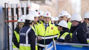 El consejero Jorge Rodrigo durante su visita a las obras