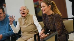 La consejera Ana Dávila durante la visita