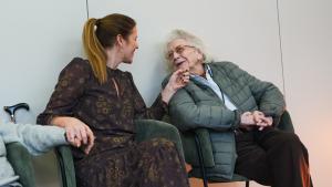 La consejera Ana Dávila durante la visita