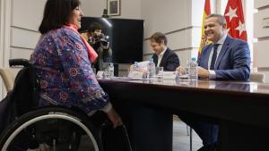 El consejero Jorge Rodrigo durante la reunión