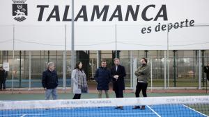 García Martín visita en Talamanca de Jarama actuaciones financiadas por el PIR El consejero Miguel Ángel García Martín durante su visita