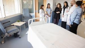 La consejera Fátima Matute durante su visita 