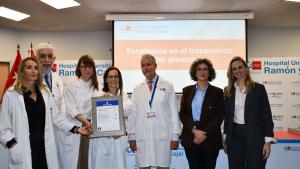 El Hospital público Ramón y Cajal de la Comunidad de Madrid, primer centro de España acreditado por su excelencia en el tratamiento del glaucoma La viceconsejera de Sanidad