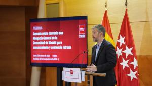El consejero Miguel Ángel García Martín durante la jornada informativa 