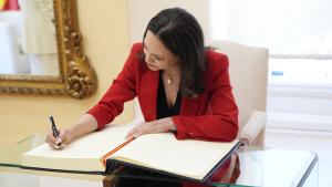La presidenta Isabel Díaz Ayuso y María Corina Machado