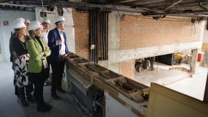 El consejero Miguel Ángel García Martín durante la visita