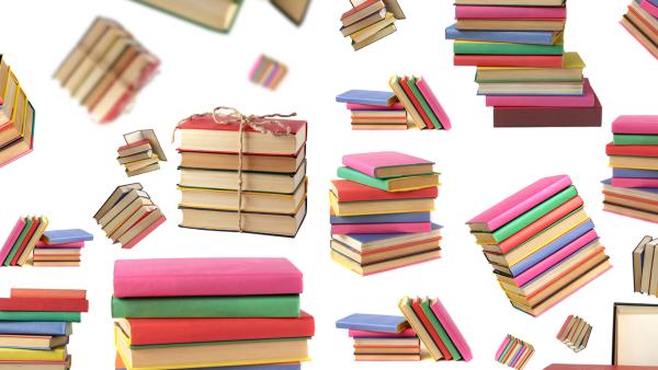 Libros flotando