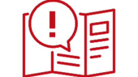 Pictograma folleto informativo