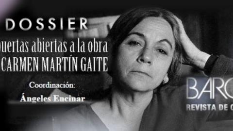Imagen Carmen Gaite con rótulos dossier revista Barcarola Imagen Carmen Gaite con rótulos dossier revista Barcarola
