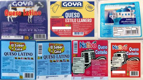 Envases de quesos con Listeria Envases de quesos frescos de vaca implicados en alerta alimentaria por presencia de Listeria monocytogenes