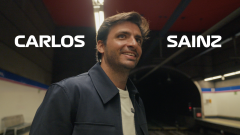 Carlos Sáinz en el Metro de Madrid