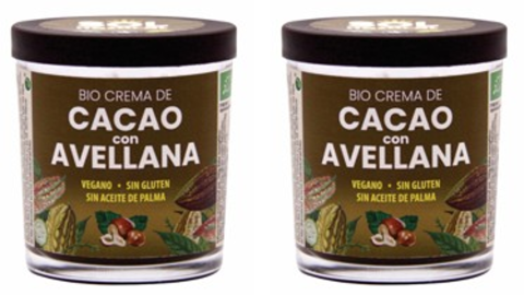 Crema de cacao con avellana Envase de crema de cacao con avellana implicado en alerta alimentaria por presencia de leche