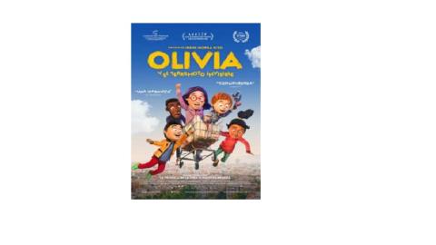 cartel de Olivia y el terremoto invisibble Cartel película Olivia