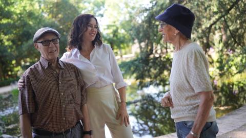 La presidenta Isabel Díaz Ayuso en la Finca Vista Alegre