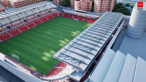 remodelación integral del estadio de Vallecas 