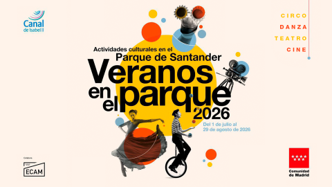 Cartela que anuncia los Veranos en el parque