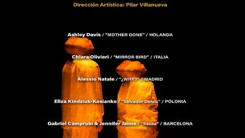 Beta Pública imagen del cartel donde se ve disfrazados a dos bailarines