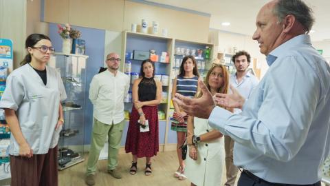 El consejero Miguel López-Valverde durante su visita a San Martín de Valdeiglesias
