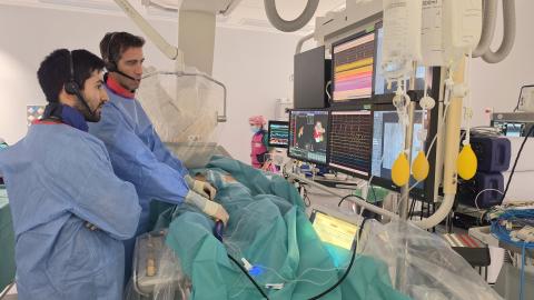 Sala de Electrofisiología - Tratamiento de la arritmia 