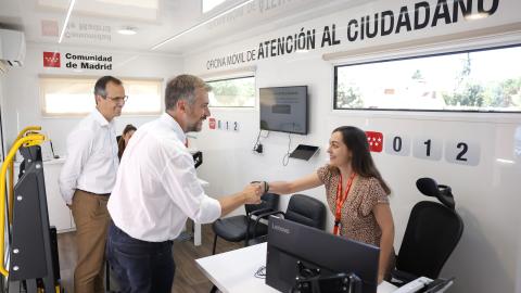 El consejero Miguel Ángel García en Valdemaqueda