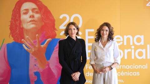 La presidenta Isabel Díaz Ayuso en el 0º aniversario del Teatro Auditorio de San Lorenzo de El Escorial