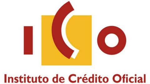 Logotipo con el texto ICO (Instituto de Crédito Oficial)