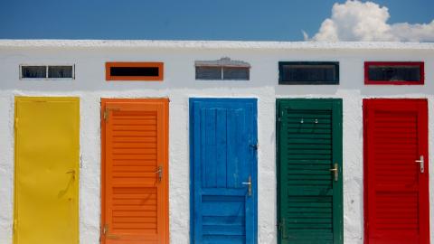 Puertas de colores
