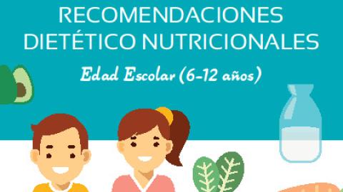 Recomendaciones dietético nutricionales. Escolar (6-12 años)